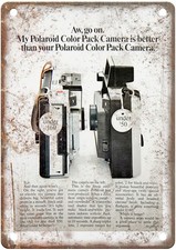 1967 Polaroid Vintage Film Camera Advertisement Retro Look Metal Sign C1574 picture