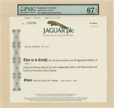 Jaguar plc-England - Stock Certificate (Uncanceled) - Automotive Stocks picture