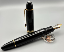 Montblanc Meisterstuck 149 Fountain Pen Black 14K Gold Fine Nib Used from japan picture