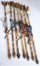 Native American Arrow Stone Tip Navajo Arrow Handmade Beaded 20 Inches 1 Arrow picture