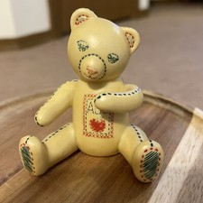 Franklin Mint Teddy Bear figurine americana collection Sampler  Bear picture