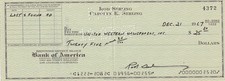 Rod Serling-Signed 1967 Bank Check (