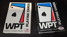 Lot Set 2 Decks World Poker Tour Playing Cards White & Black WPT BEE  picture