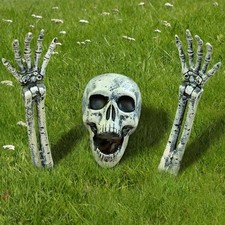 1Pc Halloween Zombie Crawling Horror Decor, Scary 3D Lights Zombie Foldable picture