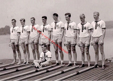 Harvard Crew Team Scullers Vintage 5x7 photo 1950s Gay Male Man Print M2342 picture