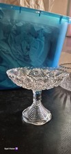 Vintage Cut Glass Pedestal Candy Dish picture
