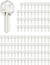 Blank Key Blanks, Pack of 100 Copper Structures Key Compatible with (KW1) Kwikse picture
