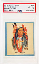 1933 V416 - TEEPEE GUM - CANADA - #18 - WHITE SHIELD -  PSA 4  VG-EX - NICE picture