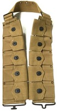 WWI WWII US M1910 M1917 M1903 RIFLE 10 POCKET COMBAT FIELD EQUIPMENT BELT-LONG picture