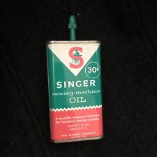 Vintage Singer Sewing Machine Oil Can 30 Cent Oiler with Cap picture