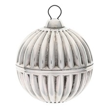 Vintage Towle Silversmiths Sterling Silver Fluted Ball Christmas Ornament 1985 picture