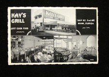 VINTAGE POSTCARD KAY's GRILL 