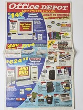 Office Depot Aug 1999 Intel Celeron Compaq IBM Back to School Foldout Ad picture