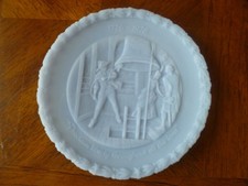 Fenton Blue Bi-Centennial Commemorative Plate #4 Series of 4 issued Jan. 1, 1976 picture