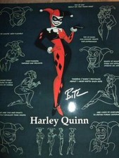 ❌ Batman Mr Joker Harley Quinn Bruce Timm Signed includes COA  8x10 inch picture