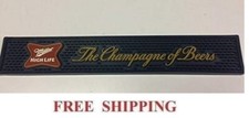 MILLER HIGH LIFE LOGO BEER BAR MAT RUNNER NEW picture