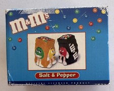M&M's 2003 Benjamin & Medwin Ceramic Salt & Pepper Shakers NEW picture