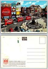 Vintage 1960s Piccadilly Circus London Postcard John Hinde The Beatles Era picture