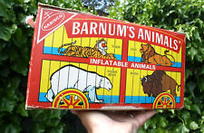 RARE 1985 NABISCO BARNUM'S ANIMALS CRACKERS INFLATABLE TOY COLLECTION (LOT OF 6) picture