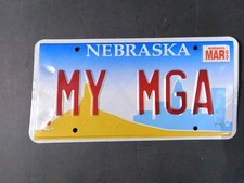 Vintage Custom Mga Lisence Plate picture