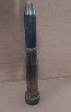 WWII 1942 Trench Art-Brass 20mm-MK-2 A.S.C   Paperwieght - Inert with base stand picture