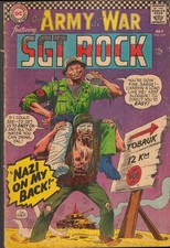 53617: DC COMICS OUR ARMY AT WAR FEATURING SGT. ROCK #169 VG Grade picture