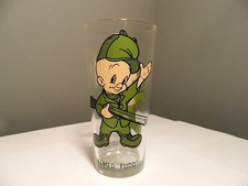 Vintage 1973 ELMER FUDD  Pepsi Drinking Glass Collector Series Warner Bros picture