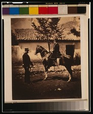 Photo:Omar Pacha Colonel Simmons Ottoman Army Headquarters 1855 Horsemen picture