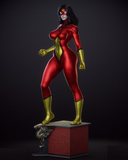 Spider Woman Resin Sculpture Statue Model Kit  Marvel Unpainted/Unassembled picture