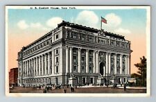 New York City NY, US Custom House Scenic Exterior Vintage Postcard picture