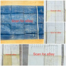 Rare Escanaba Michigan The Fair Savings Bank Store 6 Blue Prints OOAK picture