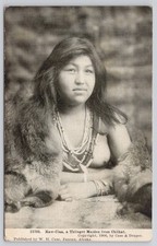 Kaw-Claa Tlingit Maiden Chilkat Alaska 1906 Case & Draper Postcard picture