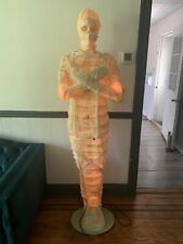 Gemmy 6 Foot Motion Activated Animatronic Light Up Halloween Mummy Vintage 2005 picture