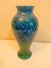 Vintage Royal Haeger MCM Art Pottery Green/Blue Drip Glaze 12.5