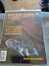 Star Trek communicator magazine issue 109 1996 first contact Enterprise E VTG picture