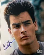 Charlie Sheen Red Dawn Signed 8x10 Photo with Beckett COA picture