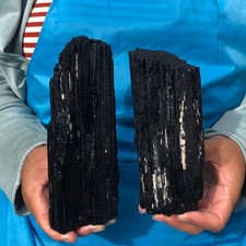 800+740G Natural black Tourmaline quartz crystal Mineral Specimens Healing picture