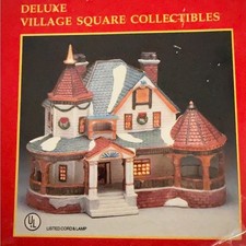 Vintage Lemax -Lighted Christmas Village - Deluxe Village Square Collectibles picture