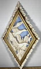 Vintage Wall Decor - Burwood Products Duck Diamond Shaped Plastic Hanging Plaque picture