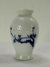 Vintage Chinese Blue White Porcelain Mini Bud Vase Prunus Plum Blossom Gaopi picture