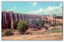 c1950's Down Stream View of Buchanan Dam Texas TX Vintage Unposted Postcard picture