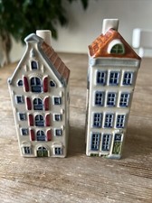 Rare X2 Hooghoudt Honge graan jenever minature dutch houses 2461 H93 Goedewaagen picture