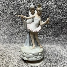 LLADRO Porcelain Figurine CARNIVAL COUPLE #4882 Retired Ballerina Clown Spins picture