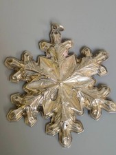 GORHAM Sterling Silver .925 Snowflake Christmas Ornament 1973  picture