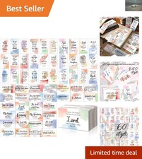 Cute 240 Pcs Bible Verse Cards in Pastel Colors - Daily Inspiration & Motivation picture