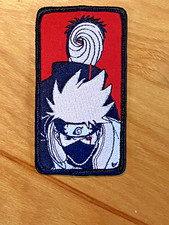 NARUTO Kakashi Obito Embroidered Iron-On Patch Hot Topic - UNUSED  picture