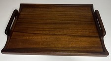 Vintage Kalmar Designs Teak Wood Serving Tray Thailand MCM 16x11 Original Label picture