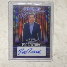 2023 Leaf Pop Century Stand Up Signatures Metal AUTO Rob Riggle #d 6/8 picture