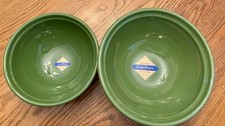 Emile Henry Auberge France Williams Sonoma nesting mixing bowls set of 2 NEW picture