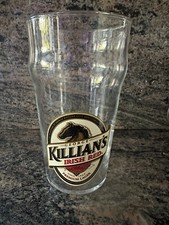 New George Killians Irish Red 16oz Beer Glass. Horse Logo Inscribed On Bottom picture